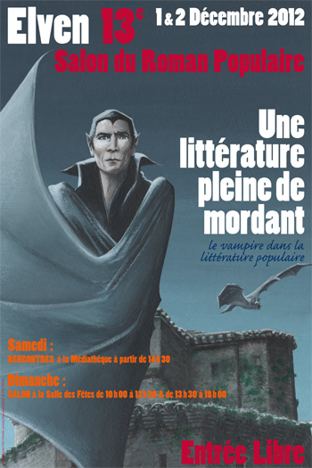 Affiche du salon du livre d'Elven - Décembre 2012